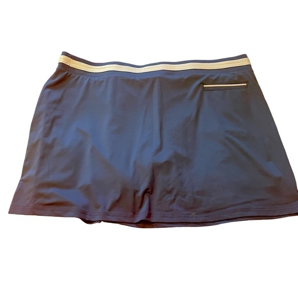 Pebble Beach Summer Palm Striped Trim Skort Size XXL - Picture 4 of 8